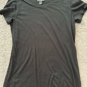Halogen black Fitted Short Sleeve Tee
